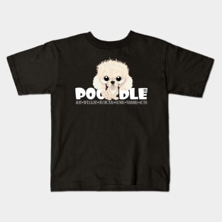 Poodle (Apricot) - DGBigHead Kids T-Shirt